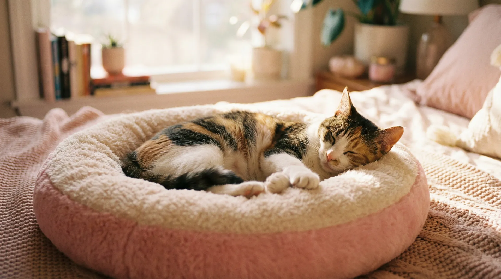 三花猫安静入睡 - 乡巴佬雅克